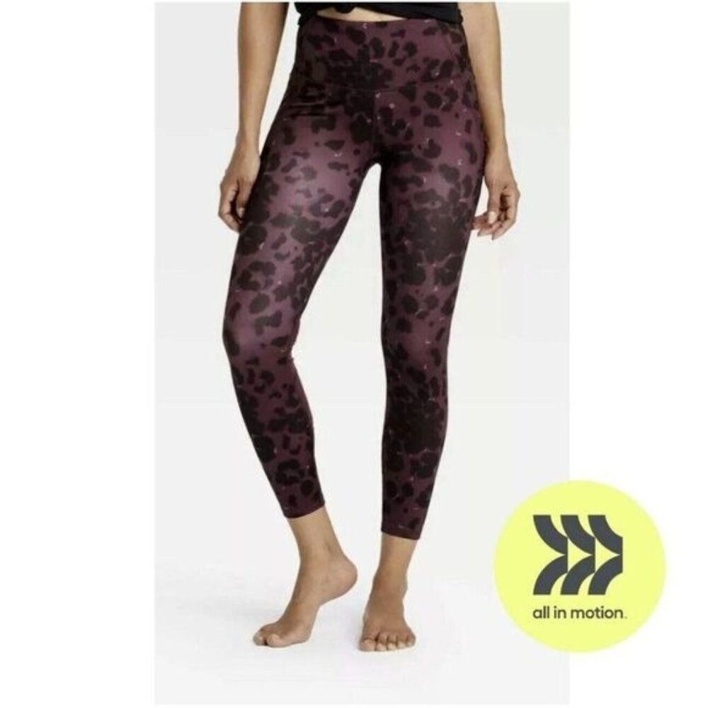 All‎ in Motion Women's Contour Power Waist High-Waisted  7/8 Workout Leggings